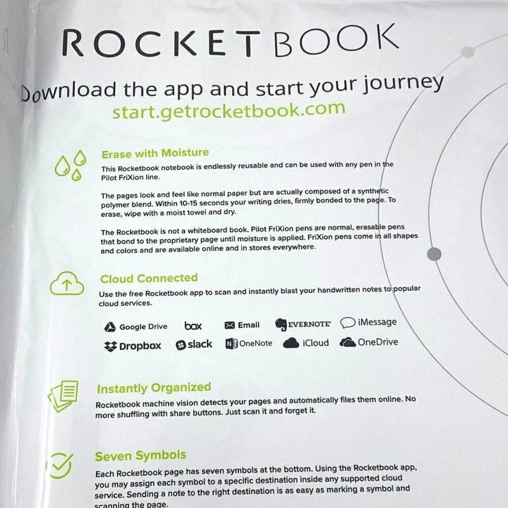 Rocketbook Planner & Notebook Fusion Reusable Smart Planner & Notebook - Picture 4 of 7
